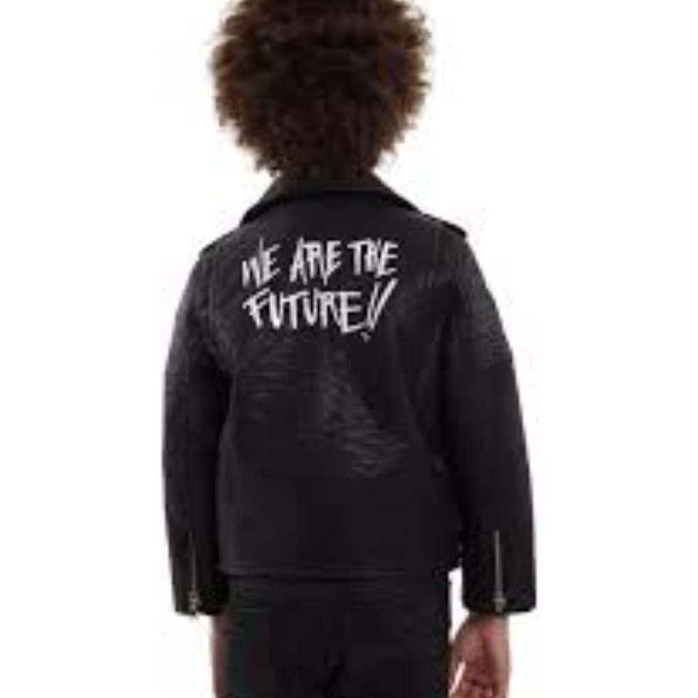 CULT OF INDIVIDUALITY KIDS MOTO JACKET "WE ARE THE FUTURE" SIZE XL